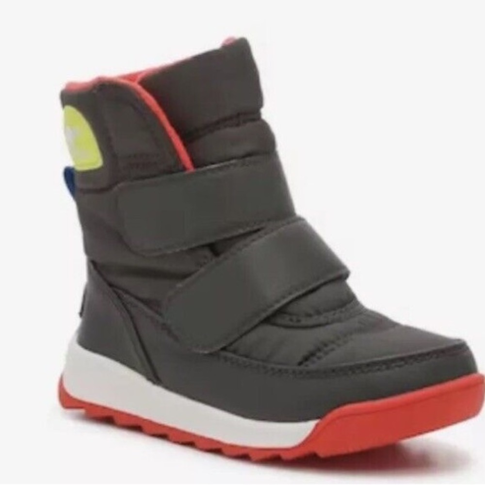 Size 4 Toddler Sorel Kids' Black and Red Winter Boots